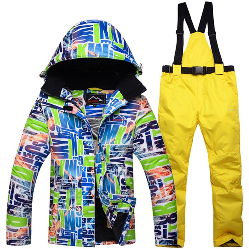 -30 New Winter Women's Ski Jacket and Snow Pants Tool Sets Windproof  Waterproof Breathable Warm Ski Team Warm+Pants