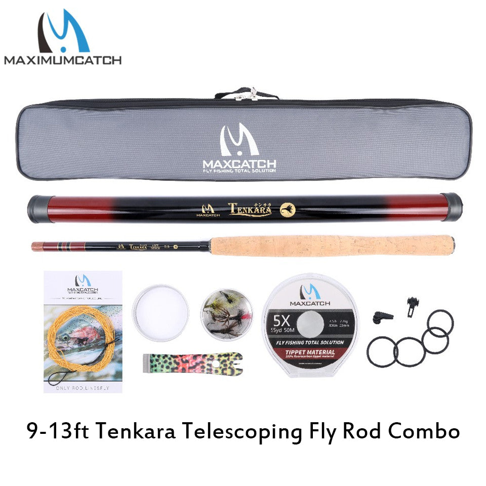 Maximumcatch 9-13ft Tenkara Telescoping Fly Fishing Rod&
